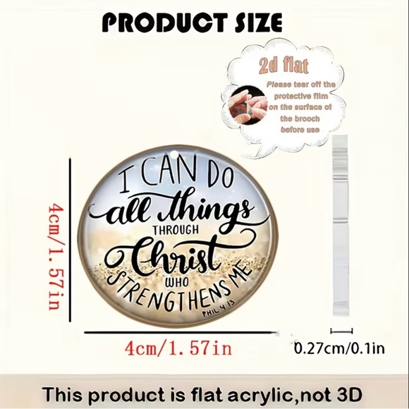 Inspirational Quote Earrings - Picture 2 of 3